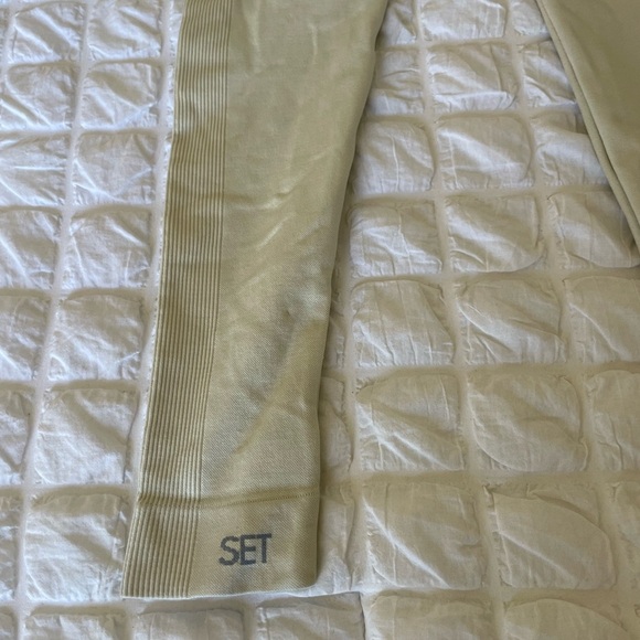 SET Active Cream Leggings High-Waisted Ankle-Length - Picture 6 of 8